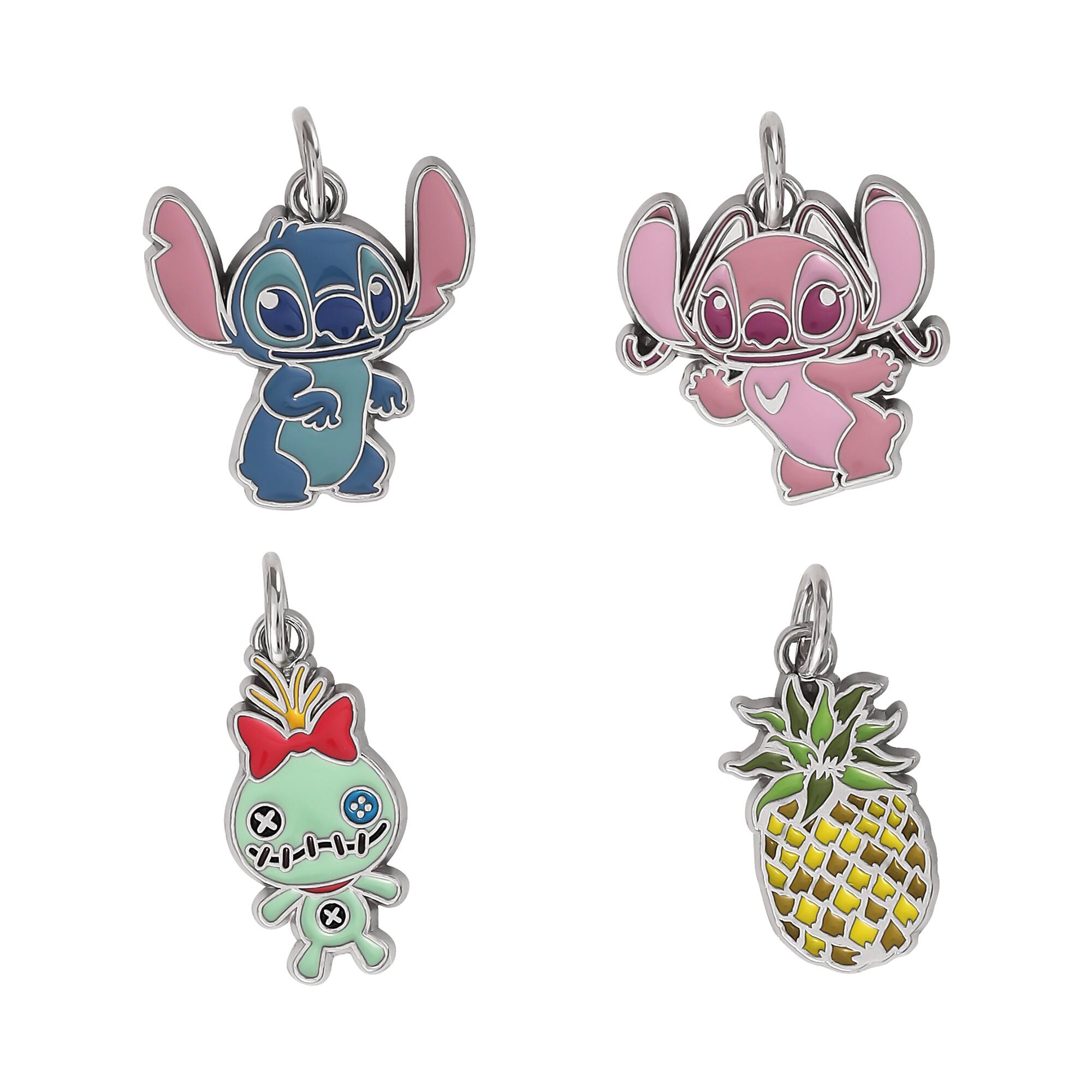 Disney® Stitch & Angel 4-Piece Charm Set